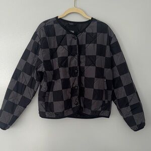 Vans Women's Forces Checker Liner Jacket Size S 
Skater Casual Trendy